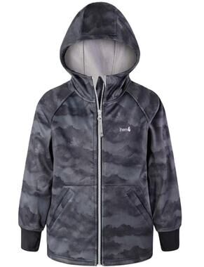 Therm Boys Rain Jacket, Ultra-Soft Kids Raincoat - Waterproof, Fleece Lined, 12